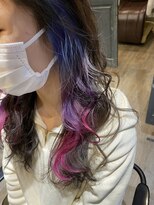 ヘアメイク Y-21 青葉台店 イヤリングカラー×グラデーション