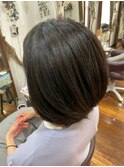 大人きれいなコンサバ系うる艶ショートボブ
