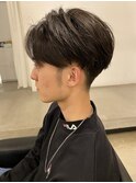 前下がりセンターパートマッシュ★