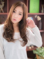 カバーヘアアンドスパ ブリス 浦和(COVER HAIR&SPA bliss)&nbsp;かきあげ前髪小顔くせ毛風ロングレイヤーc5浦和20代30代40代