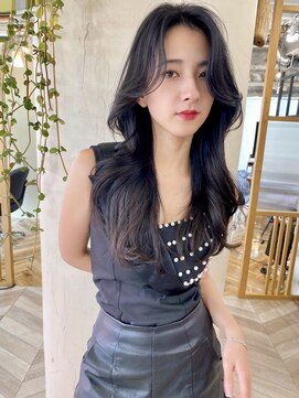 アリスバイアフロート 自由が丘(ALICe by AFLOAT) ネビージュくびれレイヤー韓国ヘア