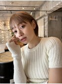 あごライン甘めナチュラルボブ