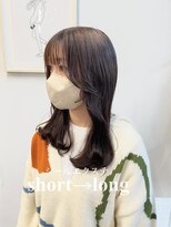 ヘアー アイス 御器所本店(HAIR ICI) 10代20代30代シールエクステナチュラルブラウン