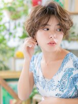 カバーヘア ブリス 上尾西口店(COVER HAIR bliss) くせ毛風ゆるふわカール無造作前下がりボブc5上尾20代30代40代