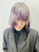 レコ 渋谷(LECO)&nbsp;シャギーボブ×ランダムパープル