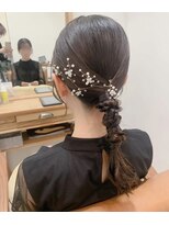 リール ヘアー 箱崎店(rire hair) 編みおろしヘアアレンジ