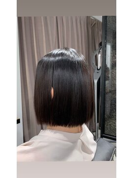 アリーズ シブヤ(ALLYS shibuya) 縮毛矯正×切りっぱなしボブ