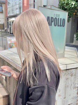 ロイス 神宮前(ROIS) ミルクティーベージュ/ダブルカラー/ケアブリーチ/ハイトーン