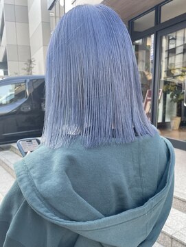 ヘアーメイクオズ(hair make O/S) 《kaito》ペールブルーカラー☆