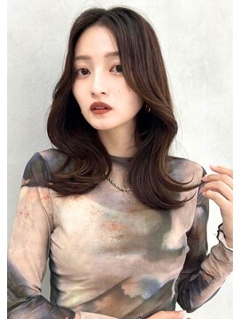 美容室 パルス 静岡鷹匠店(PALS) クールくびれカール髪質改善アッシュブラックカラー/静岡 カラー