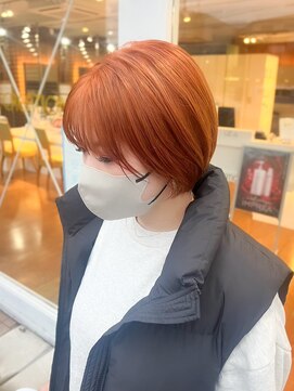 OX CREATION 深草 オックスクリエーション オレンジカラー/ショートスタイル/20代30代40代