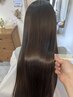 《梅雨入り前に大人気》髪質改善酸性ストレート＋艶カラー