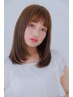 【ブリーチ無しダブルカラー】透明感くすみベージュ+カット+3StepTr ￥14800