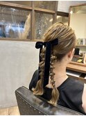 編みおろしアレンジ