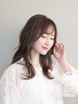 サロンズ ヘア 久留米国分店(SALONS HAIR)の写真/財布に優しいお手頃プライスで毎月通えて綺麗なカラーやスタイルがキープ◎［カラー＋カット￥3900～］