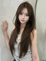 キティー(kiti) グレージュ/レイヤーカット/ハッシュカット/オリーブベージュ/栄