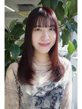 フィル(fil) ロングレイヤー／ピンクブラウン