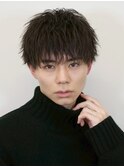 縦落ちピンパーマ