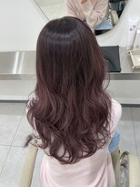 ナンバー エリュン 秋田店(N°Elune)&nbsp;レイヤーカット×ピンクブラウン
