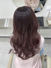 ナンバー エリュン 秋田店(N°Elune)&nbsp;レイヤーカット×ピンクブラウン
