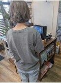 アンブレラカラー/パーマ風ボブ/30代40代/Bambi松平愛