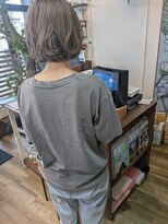 バンビ プライベート サロン(Bambi private salon)&nbsp;アンブレラカラー/パーマ風ボブ/30代40代/Bambi松平愛