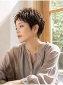 大人美人くびれハンサムショート小顔マッシュレイヤーカット