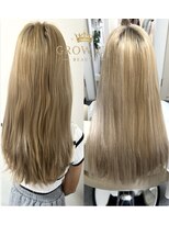 グロウアップビューティー(GLOW UP BEAUTY) シールエクステ40枚/長さだしシールエクステ/ロングヘア