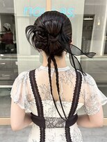 ナウアズ(now as.) カチモリ×リボンヘアアレンジ【yuki】【nowas.明石】
