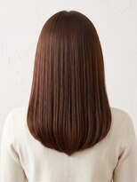 と和 巣鴨&nbsp;大人の艶まとまりストレートセミロング/前髪あり/マロンブラウン