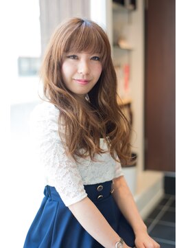 ヘアーアンドメイク シーク 八王子(HAIR&MAKE SeeK) グリッターブラウン×ウェーブロング