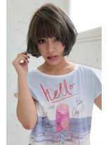 ヘアデザイン ラポール 茨木店(hair design Rapport)&nbsp;小顔マッシュなドレープボブ/外国人風イルミナメルトカラー