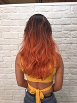 アンククロス 表参道(ANKH CROSS)&nbsp;サニーオレンジのバレイヤージュ