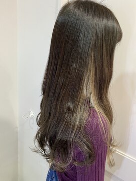 へアメイクワンプラス 四日市(HAIR MAKE ONEplus) シールエクステ/イヤリングカラー/ベージュ/ロング/波ウェーブ