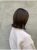 ★ラグレージュで赤味消し☆ジェンダーレス×切りっぱなしボブ