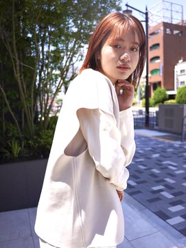 クリアーオブヘアー 池下店(clear OF HAIR) ケアブリーチで作るオレンジカラー