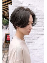 グラフ 銀座(GRAFF)&nbsp;大人可愛いハンサムショート/前髪なしショート/センターパート