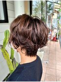 ナチュラリッジカール/スッキリショート/30代40代/姪浜