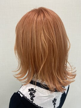 エムタニグチミュー(MTANIGUCHI Mieux) まさに韓国アイドル☆全体ブリーチ☆ペールオレンジ