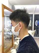 ヘッズ 本八幡店(HEADS)&nbsp;かき上げヘア　ニュアンスマッシュ　サイドパート　韓国マッシュ