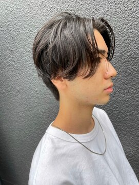 クオル 立川(QOL) ニュアンスパーマセンターパートコンマヘア韓国メンズマッシュ