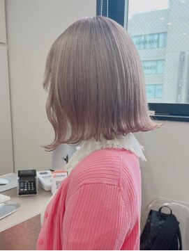 ベレーザシェルト(Beleza scelto) ba1097透明感小顔シルキーベージュグレージュカラーボブショート