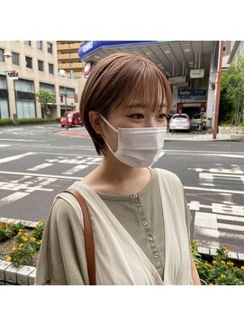 ボアップ 京橋店(boappu) #ショートヘア #ブリーチカラー #ショート