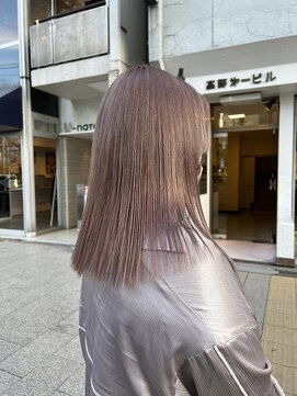 ベレーザ 渋谷(BELEZA) 4189グレーベージュ艶髪ミルクティーアッシュハイトーンカラー