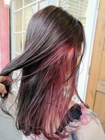 ヘアアートヒサ(HAIR ART hisa)&nbsp;「RYOKO」 30代～40代     エアリーロング×インナーピンク
