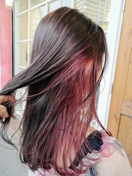 ヘアアートヒサ(HAIR ART hisa) 「RYOKO」 30代～40代     エアリーロング×インナーピンク