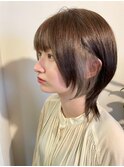 ウルフカットとインナーカラー
