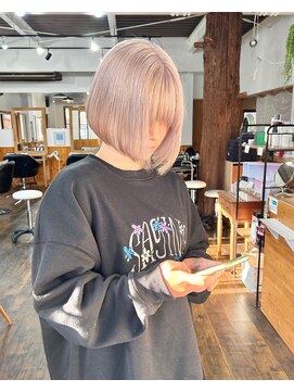 ヘアメイクエイト 丸山店(hair make No.8) ◆担当：岩切祐樹◆ホワイトミルクティーボブ