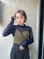 ヘアサロンガリカアオヤマ(hair salon Gallica aoyama)&nbsp;<丸山日向>2wayバング耳かけショートボブ