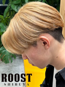 ルースト 渋谷店(ROOST) センターパート×ミルクティーベージュ